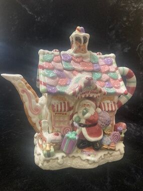 FITZ AND FLOYD CANDY LANE TEAPOT TEA POT